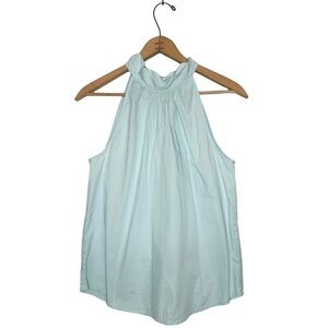 J. Crew | Light Blue Tie Neck Halter Tank Top Size 2